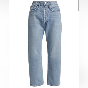 AGOLDE 90s Cropped Mid-Rise Jeans in Replica Sz 27